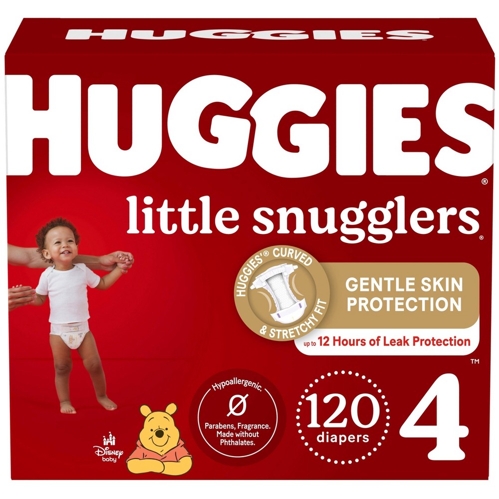 Huggies Little Snugglers Diapers Huge Pack - Size 4 (120ct)