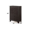 NicBex Retro 5-Drawer Tall Bedroom Dressers,Chest of Drawers for Bedroom,Entryway,Wooden Dresser Chest - 4 of 4