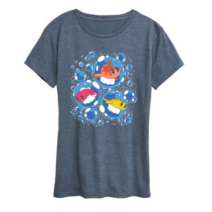 Women's - Pokémon - Tatsugiri Bubbles Short Sleeve Graphic T-Shirt - 1 of 3