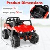 Infans 12V Kids Ride on Truck with Remote Control Slow Start Safety Belt Rear Storage - 2 of 4