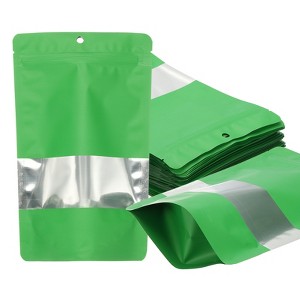Unique Bargains Matte Metallic Aluminum Foil Zip Closure Food Storage Containers 60 Pcs - 1 of 4