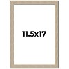 PosterPalooza | 11.5x17 Thin Barnwood Picture Frame, UV Acrylic, 2 Finishes - Grey and Black - 2 of 4