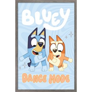 Trends International Bluey (2018) - Bluey and Bingo Dance Mode Framed Wall Poster Prints - 1 of 4