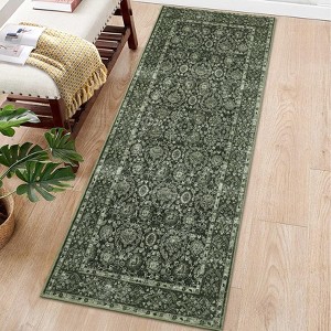 Garvee Vintage Washable Runner Kitchen Runner Rugs Boho Non-Slip Soft Low-Pile Rug for Living Room Indoor Throw Carpet for Farmhouse Dining Room Home - 1 of 4