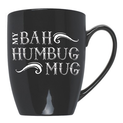 Elanze Designs My Bah Humbug Mug Black 10 ounce New Bone China Coffee Cup Mug