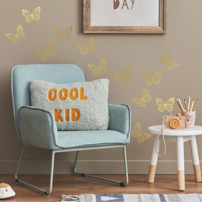 Butterfly Peel and Stick Wall Decal Gold - RoomMates, 3 of 5