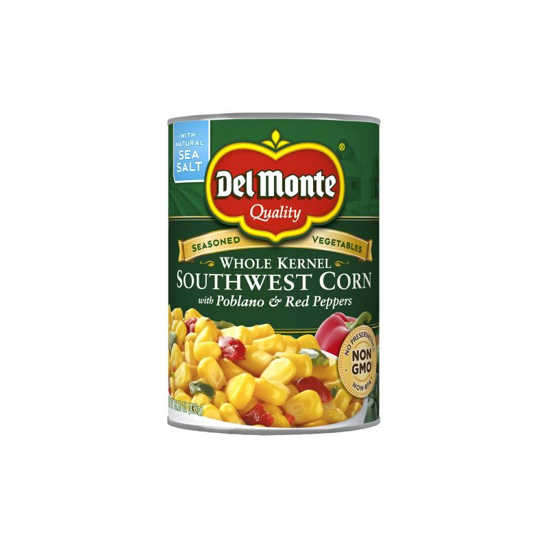 Del Monte Southwest Corn with Poblano &#38; Red Peppers 15.25oz, 3 of 9