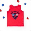 The Juniper Shop Patriotic Cow Sunglasses Youth Tank Top - 2 of 4