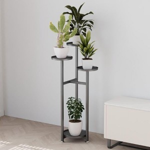 3-Tier Metal Plant Stand - Indoor/Outdoor Corner Shelf for Multiple Plants, Patio Garden Living Room Balcony - 1 of 3