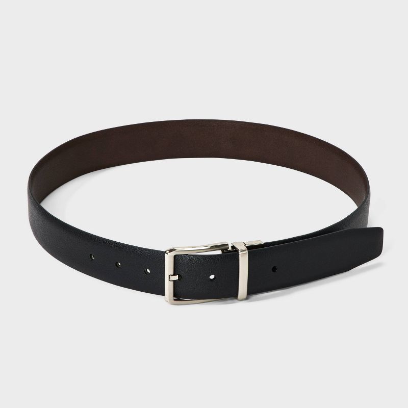 Men's Casual Two-in-One Reversible Belt - Goodfellow & Co™ Black/Brown, 3 of 6