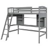 NicBex Twin Size Loft Bed with Desk & Storage Shelves,Twin Loft Bed with Built-in Study Area,Ladder,Space-Saving Loft Bed for Kids,Teens - 4 of 4
