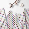 Bacati - Botanical Pearl String Pink Multicolor 100 percent Cotton Universal Baby US Standard Crib or Toddler Bed Fitted Sheet - 2 of 4