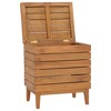 vidaXL Laundry Basket 15.7"x11.8"x17.7" Solid Teak Wood - 3 of 4