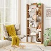 Tangkula 6-tier Bookshelf Bookcase w/ Anti-Tip Kits Home Wood Organizer Free-standing Room Divider Display Shelf - 4 of 4