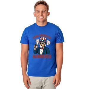 Fourth Of July Men's Star-Spangled Uncle Sam Parody Funny T-Shirt - 1 of 4