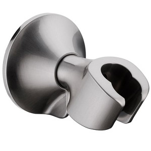 BRIGHT SHOWERS Strong Adhesive Shower Head Holder with Dual Angle Adjustable, Wall Mounted Handheld Bracket - 1 of 4