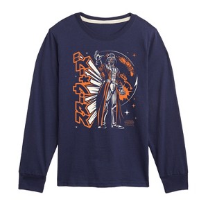 Boys' - Star Wars - Darth Vader Grip On The Galaxy Long Sleeve Graphic T-Shirt - 1 of 3