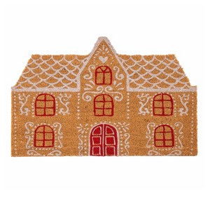 Shiraleah Gingerbread House Holiday Doormat - 1 of 4