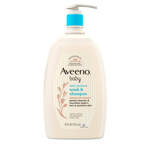 Aveeno Baby Gentle Wash & Shampoo With Natural Oat Extract For Sensitive  Hair & Skin - Lightly Scented - 33 Fl Oz : Target