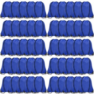 Generic 50Pcs Drawstring Backpack Bulk Cinch Bag, Drawstring Bags Polyester for Gym Sports - 1 of 4