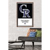 Trends International MLB Colorado Rockies - Logo 22 Framed Wall Poster Prints - 2 of 4