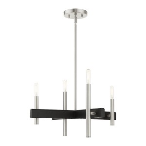 Livex Lighting Denmark 4 - Light Chandelier in  Brushed Nickel - 1 of 1