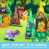Joyfy 50PCS Magnetic Tiles Set with Jungle Animal for Toddlers Kids Age 3-8 Construction STEM Toy Xmas Birthday Party Gift for Little Boys & Girls - 3 of 4