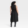 Women's Front Button-Down Midi A-Line Dress - Ava & Viv™ - image 2 of 3