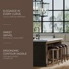 Maven Lane Eva Kitchen Stool with Vegan Leather - image 2 of 4