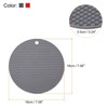 Unique Bargains Silicone Pot Holder Teapot Coaster Trivet Mat 4 Pcs - 2 of 4
