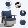 YARDSIGHT  Outdoor Swivel Patio Chairs with 360° Rotation, All-Weather PE Wicker Armchairs with Cushions for Garden, Deck, Porch, and Backyard - 4 of 4