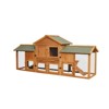 Bencmate Bunny Cage with 2 Runs House Small Animal Habitats for Guinea Pigs Hamster Removable Tray, Brown (79.5"*20.66"*33.6") - 3 of 4