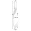 Uniquewise Bottle Shape Decorative Floor Vase, Brown with Cobbled Stone Pattern - Modern Home Decor, Elegant Tall, Ceramic Accent Piece Statement - 4 of 4
