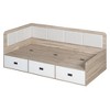 Twin/Full Size Daybed with 3 Drawers and 3 Storage Compartments - ModernLuxe - 4 of 4
