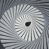 Wood Geometric 3D Spiral Shadow Box with Black Frame Gray - Olivia & May: Contemporary Wall Art Decor - 4 of 4