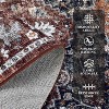 Ultra-Thin Vintage Runner Rug - Washable, Non-Slip, Non-Shedding, Stain-Resistant Hallway Carpet for Entryway - 3 of 4