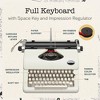Maplefield Antique Typewriter - Cute Table Decor for Home or Office - Easy Setup - Fits Standard 8 x 11 Inch Paper Sheets (Cream) - 4 of 4