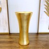 Slickblue Wide Flared Glass Vase, Hand Gilded Curved Design, Handmade Centerpiece for Home Décor, Color & Size Options - 4 of 4