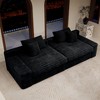 GDFStudio Alverra 118" Modular Corduroy Upholstered Compressed Sectional Sofa - 4 of 4