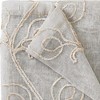 HomeRoots Set of Two 84"  Beige Boho Embroidered Window Panels - 4 of 4