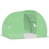 vidaXL Greenhouse Green Polyethylene mesh fabric, Galvanized steel Medium - 2 of 4