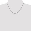 Black Bow Jewelry 0.75mm Black Plated & Sterling Silver D/C Snake Chain Necklace - 2 of 4