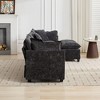 Modern Sectional Sofa Upholstered Cloud Sofa with Comfy Double Layer Upholstered Seat Cushion, Green/Black/Blue/Beige - ModernLuxe - 3 of 4