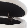 NicBex Oval Teddy Fabric Storage Ottoman Bench,Upholstered Storage Ottoman with Safety Hinge,Modern Storage Bench for Living Room,Bedroom - 4 of 4