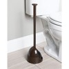 mDesign Toilet Bowl Plunger Set with Drip Tray, Compact Storage - image 3 of 4