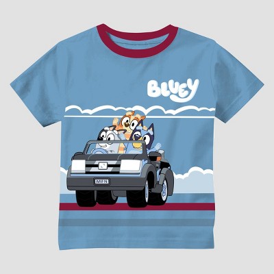 Toddler Boys' Bluey Truck T-Shirt - Blue