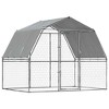 vidaXL Dog Cage Silver Galvanized steel, Polyethylene Ample activity room - 2 of 4