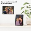 Americanflat 5x7 Picture Frame with Shatter-Resistant Glass - Streamline Collection - Thin Border Photo Frame for Wall and Tabletop Display - Black - 4 of 4
