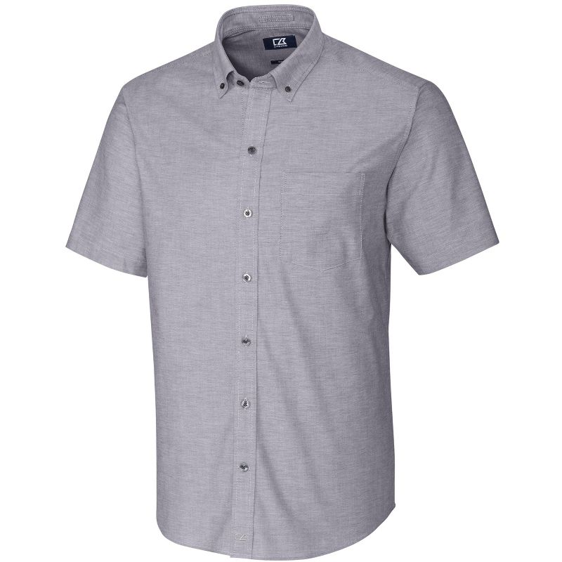 Cutter & Buck Stretch Oxford Mens Short Sleeve Dress Shirt, 1 of 3