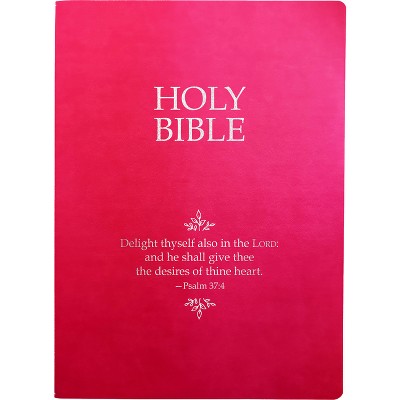 KJV Holy Bible, Delight Yourself in the Lord Life Verse Edition, Large Print, Berry Ultrasoft - (King James Version Sword Bible) by  Whitaker House